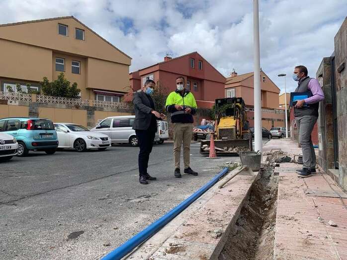 La obra está siendo ejecutada por Aguas de Telde y se prevé su finalización en las próximas semanas / TA